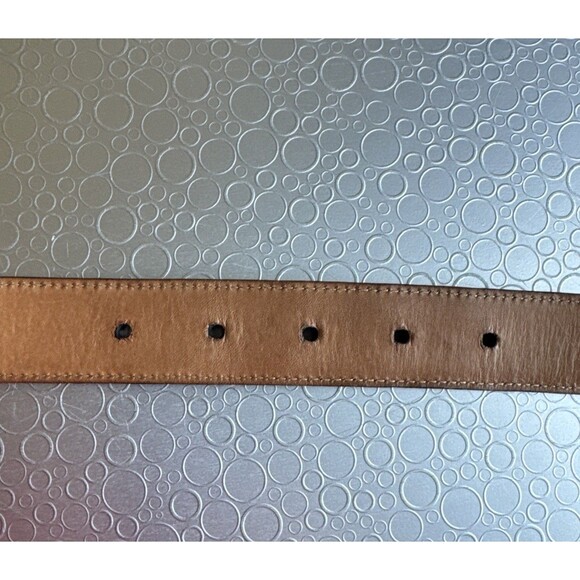 Vintage Brighton Womens Black Leather Belt 41903 Medium Gold Tone Buckle 27-31 main image 13